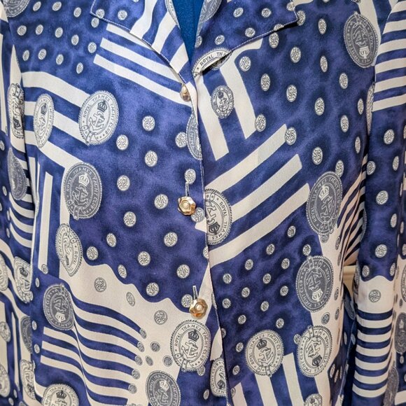 Vintage blouse with tie up front - Picture 8 of 8